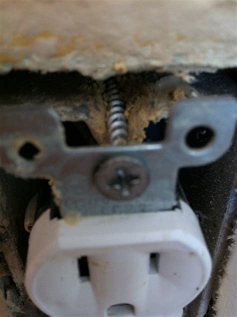 stripped electrical box|troubleshooting a stripped outlet.